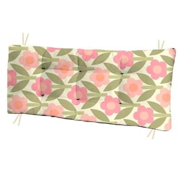 Imagem de Almofada Futon Estampada 110x35 para Banco e Cadeira Almofada para Banco Moderna e Decorativa (flower03)