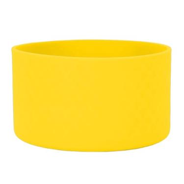 Imagem de ZJchao Bota de Garrafa de água de Silicone, Capa Protetora Antiderrapante para Garrafas Owala FreeSip 32 Onças 40 Onças Com Base Antiderrapante e Design Ergonômico (Amarelo claro)