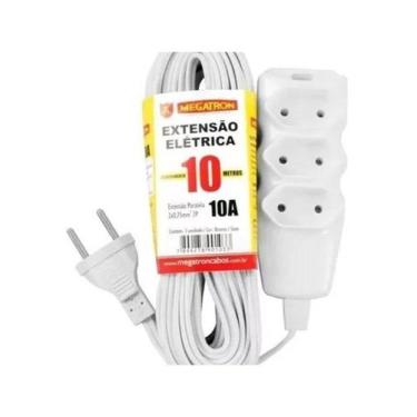 Imagem de Extensão Megatron Paralelo 2x0,75x10,0m Branco - MEGACABOS