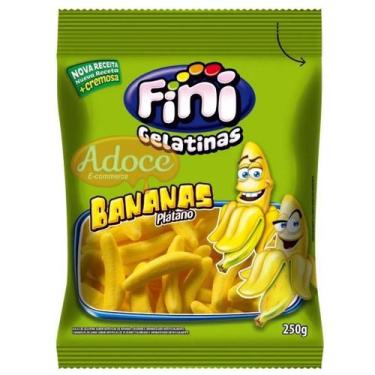 Imagem de Bala fini gelatinas 250g, 1 unidade, Banana
