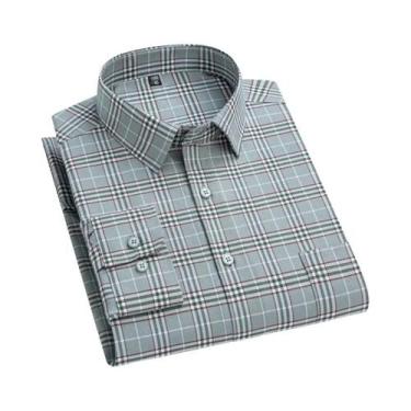 Imagem de Camisa Masculina De Algodão Oxford De Manga Curta 10XL 11XL Primavera 