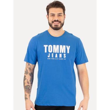Imagem de Camiseta Tommy Jeans Masculina Center Chest Graphic Azul Royal-Masculino