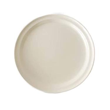 Imagem de Prato de jantar prato branco prato de jantar de cerâmica prato de jantar casa cozinha restaurante café prato de sobremesa redondo simples prato de jantar cor sólida pratos (médio)