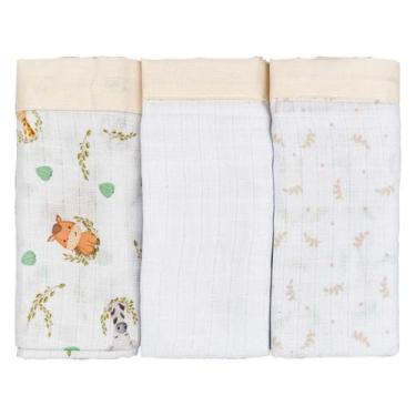 Imagem de Fralda de Pano para Bebê 03 Unidades Baby Joy Fábula, Safari