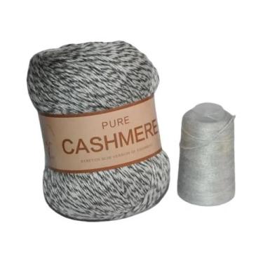 Imagem de Cachecol De Caxemira Tricotado À Mão Para Bebê, Fio Puro Mongol De 70 