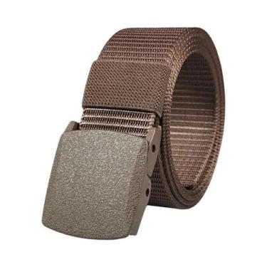 Imagem de Cinto Tático De Nylon Branco Com Fivela Automática Para Homens E Mulhe