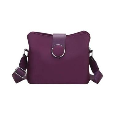 Imagem de Bolsa Transversal Vintage Feminina Em Nylon Impermeável Simples Para V