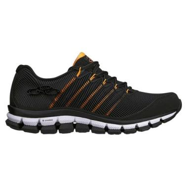 Imagem de Tênis Olympikus Dynamic Masculino Original Confortável, Preto laranja,