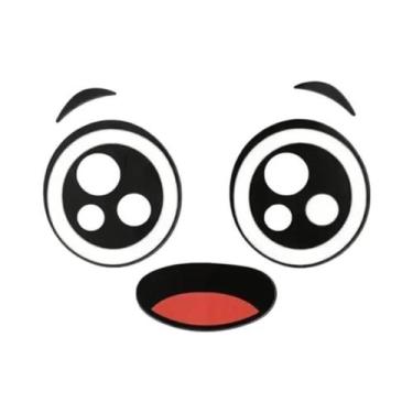 Imagem de Adesivos De Rosto De Desenho Animado, Decalques De Vinil À Prova D'águ