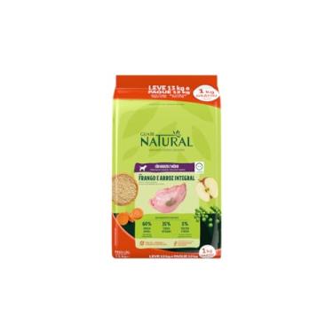 Imagem de Guabi Natural Sabor Frango e Arroz Integral para Cães Adultos Porte Médio 13kg (Pague 12kg)
