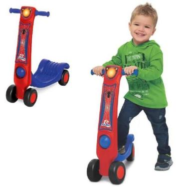 Imagem de Patinete Patitoys  Boy Spider - Mercotoys, Vermelho com azul