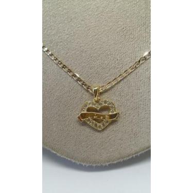 Imagem de Colar Pingente Feminina Gourmet 2mm Banhada a Ouro - Joias Nobre, Ouro