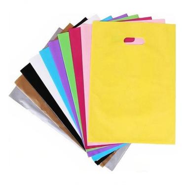 Imagem de Kit Sacola Plástica Boca de Palhaço 30x40 para Embalagens Variadas com Aproximadamente 195 Unidades Transparente