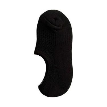 Imagem de Meia Sapatilha Invisível Preta Basic+ com Silicone Antiderrapante