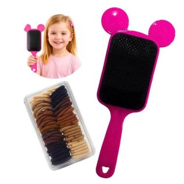 Imagem de Escova Infantil Menina + Xuxinha Marrom Infatil Menina Aleatório - Gen