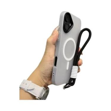 Imagem de Capa Magsafe Candy Contrast Com Cordão Para iPhone 17 16 15 14 13 12 1