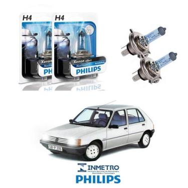 Imagem de Lâmpadas Farol Peugeot 205 Philips H4 BlueVision