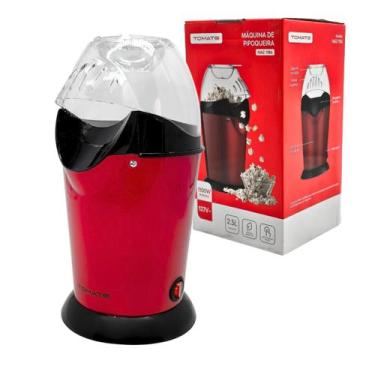 Imagem de Pipoqueira Elétrica Tomate 110V ou 220V Potencia 1100W Preparo sem óle