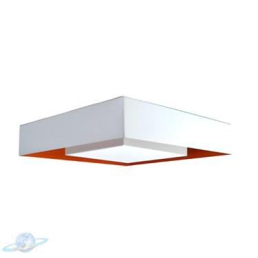 Imagem de Plafon Branco de Sobrepor Quadrado Luz Indireta 30x30 G9 - Unity Hope