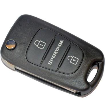 Imagem de Chave Canivete Kia Sportage Carcaça Tc Original 3 Botões 2010 2011 201