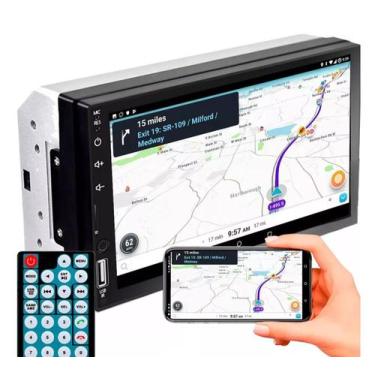 Imagem de Central Multimídia Universal 2 Din 7 Pol Carplay AndroidAuto Sem Fio -