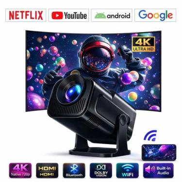 Imagem de Projetor Home Cinema Compacto Fácil de Instalar - Projetor Portátil