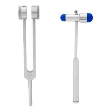 Imagem de Kit Fisio Martelo Buck Neuro De Reflexo + Diapasão