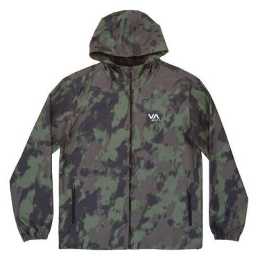 Imagem de Jaqueta RVCA Outsider Packable Jacket Masculina Verde Escuro, GG, Cama