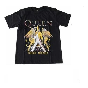 Imagem de Camiseta Queen Freddie Mercury Blusa Adulto Banda De Rock Hcd493 BM - 