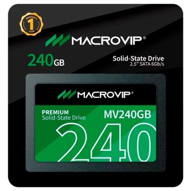Imagem de Ssd 2.5 Sata Iii 240GB Premium MV240GB Leitura 520MB-s e Gravação 450MB-s Macrovip