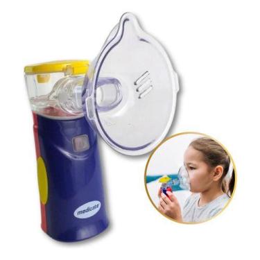 Imagem de Inalador Kids Mesh Bateria Recarregável Medicate Juvenil, Azul, 127/22