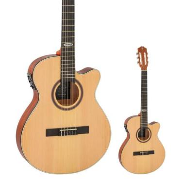 Imagem de Violão Elétrico Nylon Super Flat Strinberg SL200C NS Natural Satin Fos