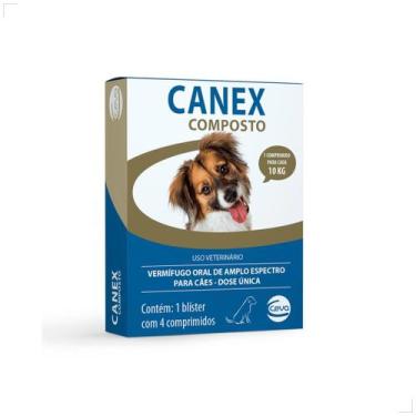 Imagem de Canex Composto Vermifugo Para Cães Medida:4COMP - Ceva, 4COMP