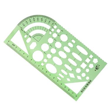 Imagem de dailymall Régua de modelo de estêncil multifuncional de plástico para desenho – modelo de desenho multifuncional