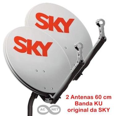 Imagem de 2 Antenas Banda Ku 60 Cm Sky