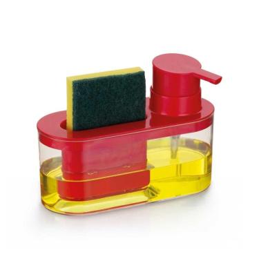 Imagem de Dispenser para Detergente e Porta Bucha By Arthi 8526 Vermelho