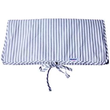 Imagem de Biramar Baby Listrado Trocador Portátil, Cinza, 55 x 40 cm