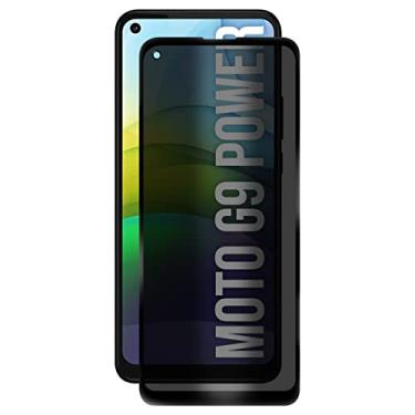 Imagem de Película De Vidro Privacidade 3d Preta Compativel Moto G9 Power 6.8 - Luiza Cell25
