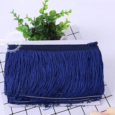 Imagem de peça 15 cm de largura de poliéster borla densa franja aparar rendas saia de dança de palco latino roupas acessórios diy, 25