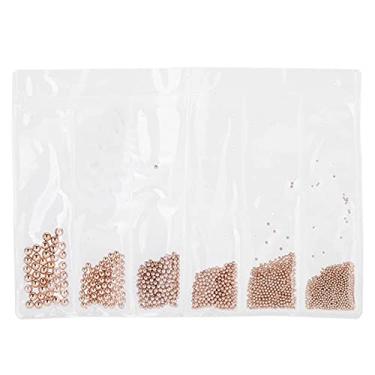 Imagem de Acessórios de arte de unhas de aço duráveis para beleza para artistas de arte de unhas para uso profissional para escola de arte de unhas (ouro rosa)