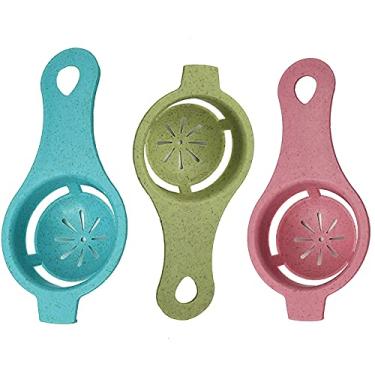 Imagem de 3 peças separador de ovos gema de ovo separador de claras de ovo separador de claras de ovo divisor de filtro de separador de ovos ferramenta de cozinha utensílio de cozimento