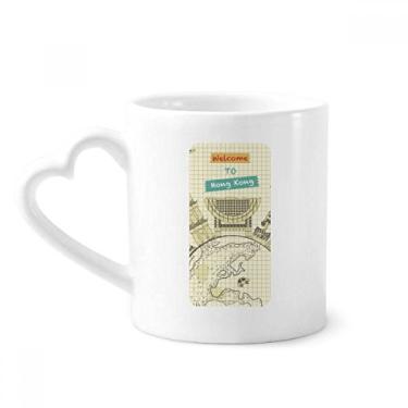 Imagem de Hong Kong Traditional Place Caneca China Café Cerâmica Copos Copo Coração Vidro