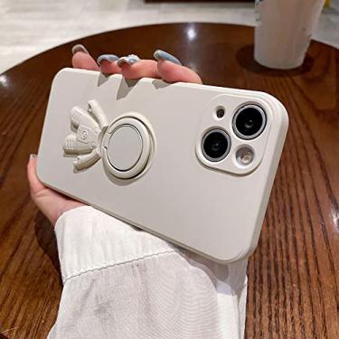 Imagem de Silicone líquido astronauta suporte soft shell para iphone13 14 capa protetora criativa, T2, para iPhone 13 Mini
