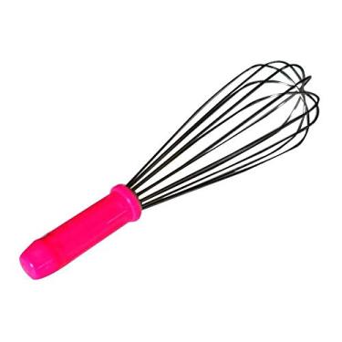 Imagem de Batedor De Creme 30Cm Linha Color Pink Fuê - Arame De Inox