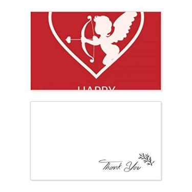 Imagem de White Angel Arrow Cartão de agradecimento Dia dos Namorados aniversário comemorações casamento agradecimento