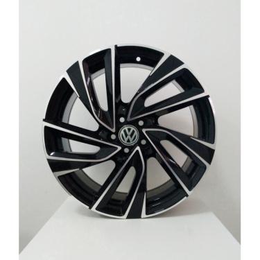 Imagem de 4 Rodas vw Golf Chiara Presenza Aro 20 5x112 Preta Diamantad