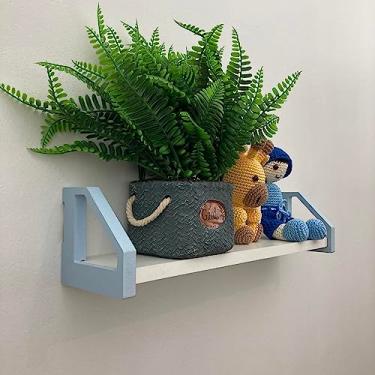 Imagem de Prateleira geométrica colorida decoração quarto infantil 45 Cor:Azul