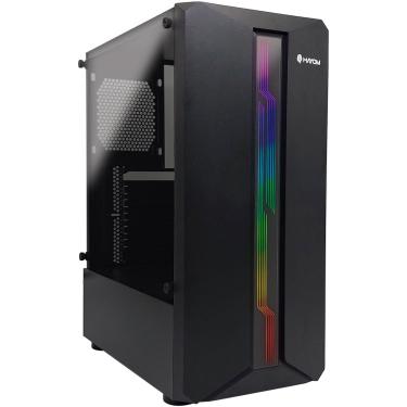 Imagem de Gabinete Gamer Hayom GB1724, Lateral em Vidro Temperado, LED RGB, USB 3.0, ATX, Preto