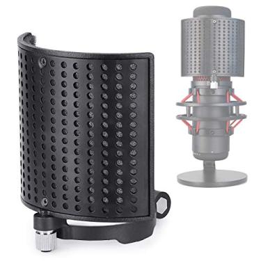 Imagem de Filtro Pop HyperX QuadCast Microfone – Painel de metal de malha de filtro de espuma de três camadas para microfone, para-brisa, tela pop compatível com microfone HyperX QuadCast S da YOUSHARES