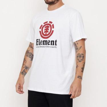 Imagem de Camiseta Element Vertical Branca - Masculino